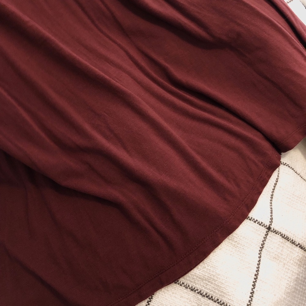 Maroon Swing T-Shirt Dress - Picture 5 of 5